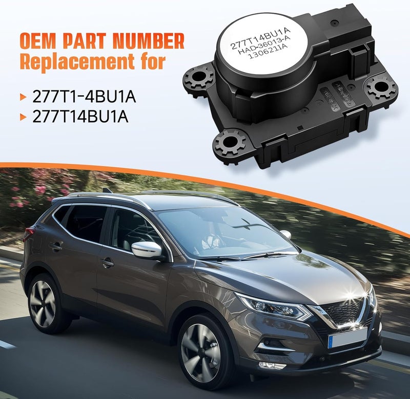 HIPADA 277T14BU1A HVAC A/C Intake Heating Flap Motor Actuator Bracket Compatible with Nissan Rogue 2014 2015 2016 2017 2018 2019,Heater Valve Motor Replace 277T1-4BU1A Heater Valve Motor - Image 2
